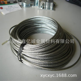 生产不锈钢丝绳 厂家直销201 202涂塑1*19不锈钢丝绳规格齐全