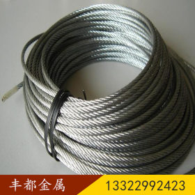 供应国产进口耐磨包胶不锈钢丝绳 磨床专用304不锈钢钢丝绳