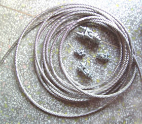 304不锈钢丝绳 SUS316L不锈钢钢丝绳 镀锌包胶钢丝绳