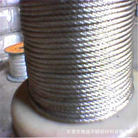 201不锈钢丝绳 SUS304不锈钢丝绳 进口SUS304不锈钢丝绳