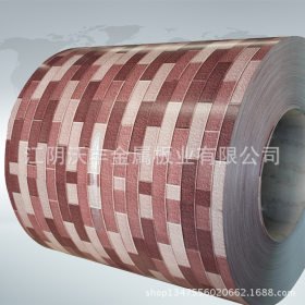 江阴沃丰生产厂家砖纹金属彩板木纹迷彩大理石均可定制分条
