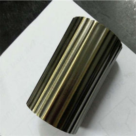 拉丝钛金201不锈钢矩形管30*15*0.6*0.7 真空电子镀色价格