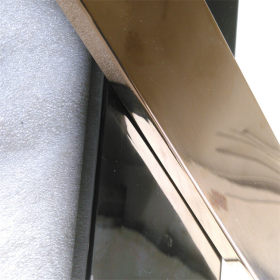 镀色屏风 酒架装饰用201不锈钢矩形管 电镀玫瑰金、钛金拉丝