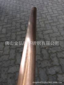 不锈钢彩色圆管  不锈钢玫瑰金拉丝管 不锈钢彩色管材