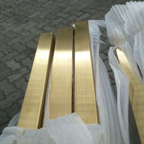 佛山厂家直销304不锈钢黄钛金光面方管10*10mm实厚0.5-2.5毫米