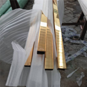 佛山厂家批发304不锈钢黄钛金方管35*35mm实厚1.0*3.8毫米价格