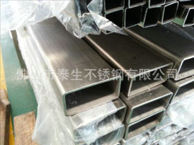 专业销售304不锈钢矩形管 磨砂矩形管 工业用矩形方管