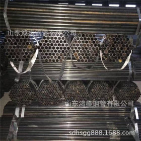 山东鸿盛钢管生产销售 Q235B高频焊管 镀锌直缝焊接管 黑皮焊管