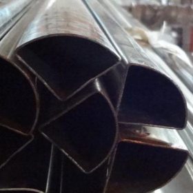304三角形不锈钢管拱形管 凹槽管 扇形管 焊管异形管加工定制