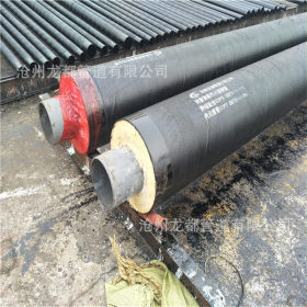 厂家生产 直埋式钢套钢岩棉高温蒸汽保温管 硅酸钙保温无缝钢管