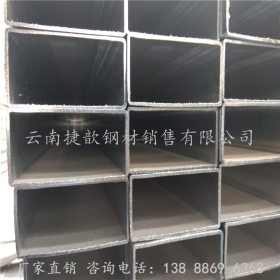 迪庆州镀锌方管 厂家直销 Q235B钢构大棚专用镀锌方通 矩形方管