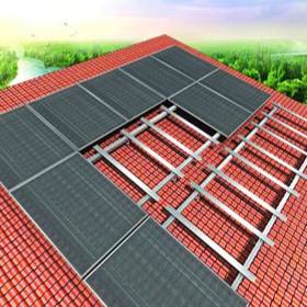 厂家直销铝镁锌太阳能光伏支架电池组件支架光伏发电系统电站配件