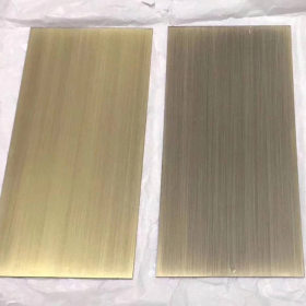 304不锈钢钛金板 厂家直销201钛金拉丝不锈钢板 可来样定做