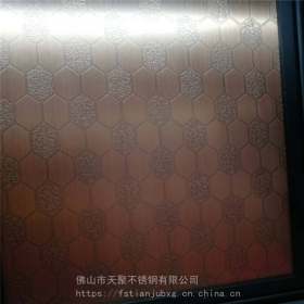 济南不锈钢青古铜蚀刻板 定制不锈钢装饰板 表面发黑镀铜板直销