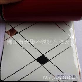 佛山专业生产彩色花纹覆膜贴膜 可选201/304不锈钢彩色橱柜覆膜板