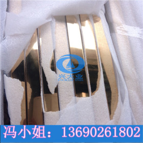 镜面黄钛金不锈钢矩形管80*10规格全齐304拉丝黄钛金不锈钢管价格