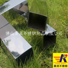 展润SUS304不锈钢扁管 方通 四方形 矩形管 佛山不锈钢管厂自产