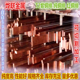生产进口环保国产铜排 高端直销紫铜排 T2红铜条加工 价格实惠