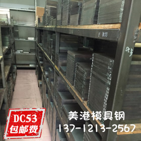 DC53模具钢材 DC53冷作模具钢 DC53预硬冲子料 DC53钢板 现货