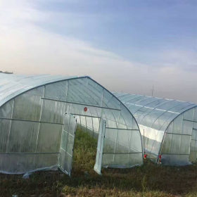 订做养殖大棚架子管 6-12米宽单体蔬菜大棚管配件全套1亩地多少钱