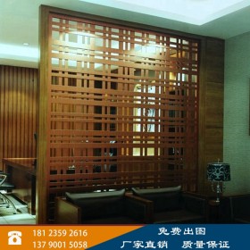定制中式客厅玄关古铜色不锈钢创意屏风隔断 生产厂家 可来图定制