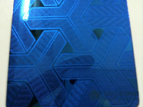 批发宝石蓝不锈钢砂板 真空电镀蓝色雪花砂拉丝不锈钢彩色板定制