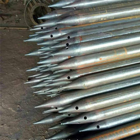 厂家直销注浆钢花管 注浆48 50 可定做 钢花管无缝注浆钢管