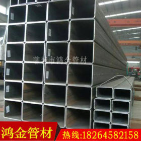 【鸿金】供应无缝方通现货 焊接方通价格 定做Q345B厚壁方通