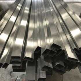 不锈钢焊接方管 拉丝面304不锈钢焊接扁管 厚壁焊接方管厂家