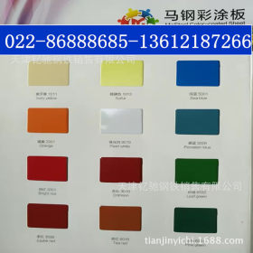 销售建筑用彩涂板  TDC51D+Z 天津大无缝彩涂钢板 彩钢卷板