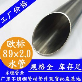 不锈钢高压管Φ42×1.5欧标316L材质不锈钢水管，纯净水输水管材厂