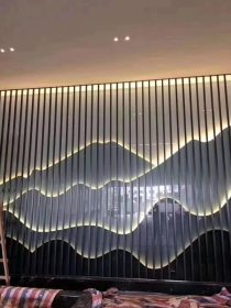 新中式不锈钢屏风 镂空雕花不锈钢屏风玄关 客厅餐厅屏风隔断定制